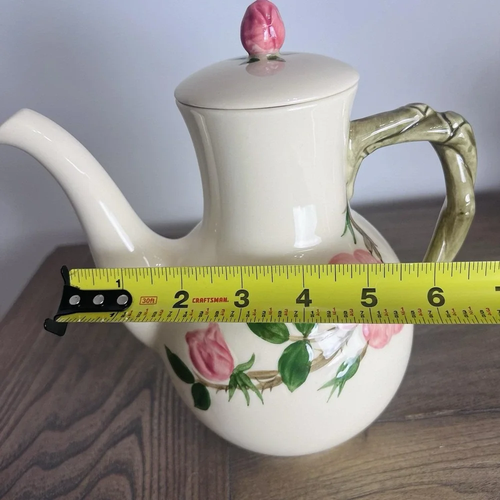 Vintage Franciscan Desert Rose Tall Coffee Pot with Lid